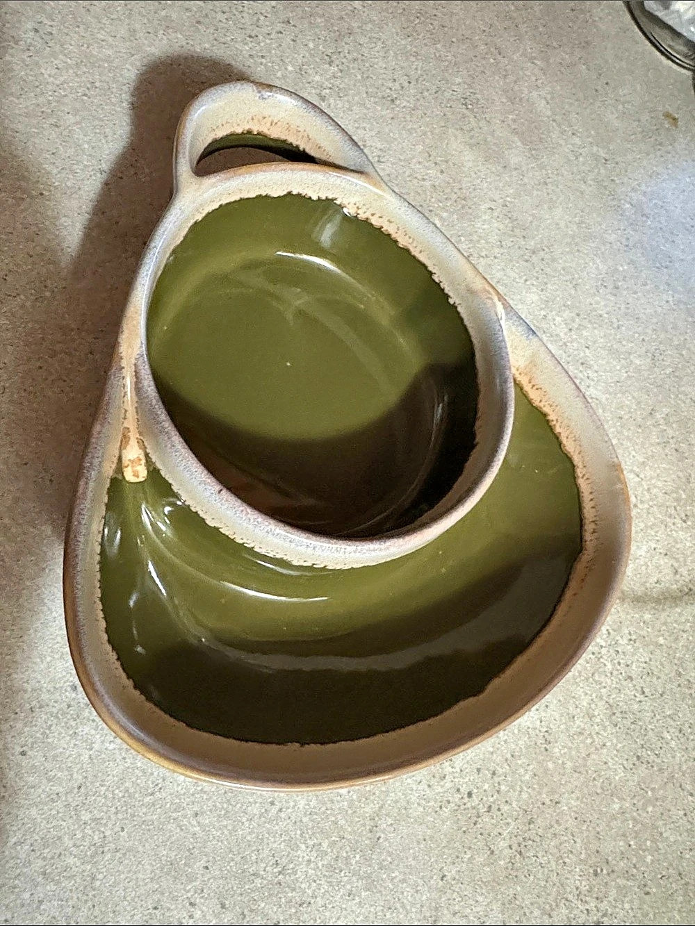 LTD Commodities LLC Microwave and Freezer Safe Serving Dish Green Ceramic